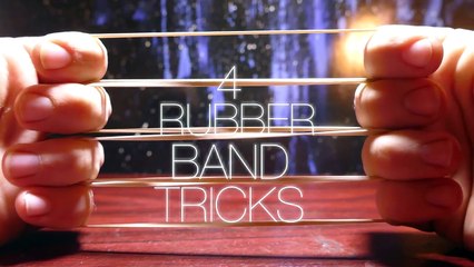4 Incredible Tricks With Rubber Bands! - Super Easy, Very Impressive!!!
