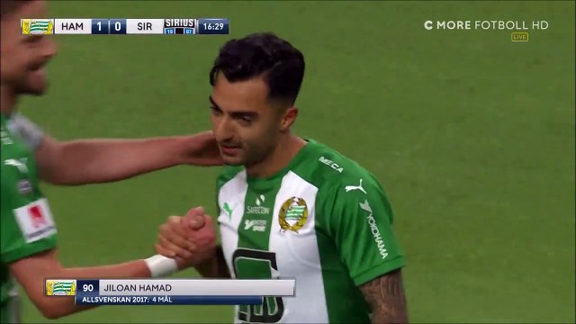1-0 Jiloan Hamad Goal Sweden Allsvenskan - 23.10.2017 Hammarby IF 1-0 Sirius IK