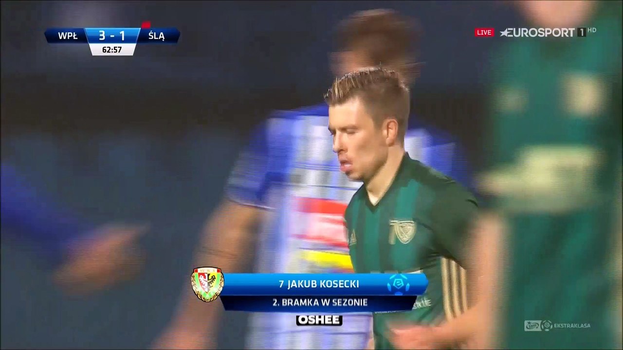 3-1 Jakub Kosecki Goal Poland  Ekstraklasa - 23.10.2017 Wisla Plock 3-1 Slask Wroclaw