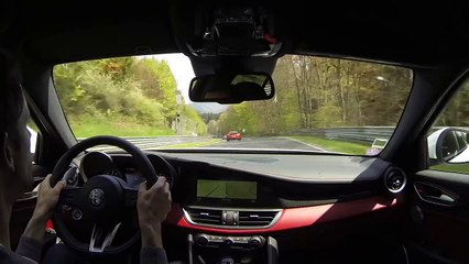 New Alfa Giulia Quadrifoglio - Nurburgring battle vs 911 GT3 RS, BMW M3.