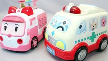 Ambulance Doctor Kit Pororo Robocar Poli Toys Slime Glitter Clay Learn Colors Surprise Eggs