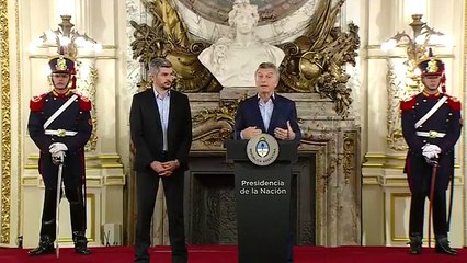 PRESIDENTE MACRI DESDE LA CASA ROSADA AL OTRO DÍA DE LAS ELECCIONES PARLAMENTARIAS 23/10/2017