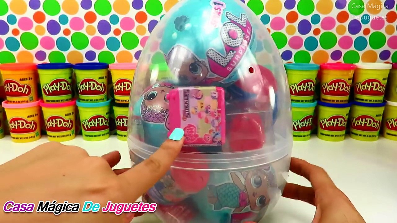 Huevo Sorpresa Gigante de L.O.L. Rocker de Plastilina Play-Doh en Español  Lil Outrageous Littles─影片 Dailymotion