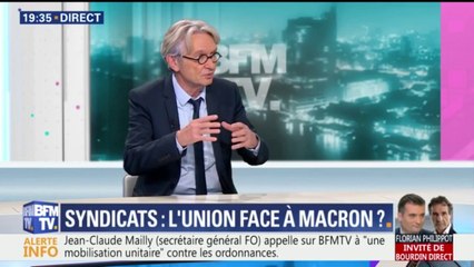 "Il y a des points qui ne sont pas acceptables dans les ordonnances", dit Mailly