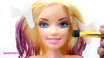 Play Doh and Make Up Barbie My Little Pony Rainbow Dash Twilight Sparkle Pinkie Pie Applejack Rarity