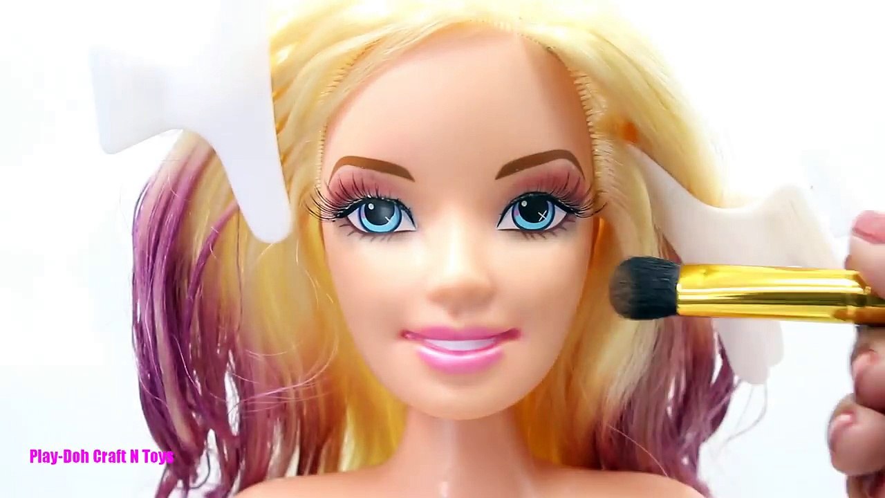 Play Doh and Make Up Barbie My Little Pony Rainbow Dash Twilight Sparkle Pinkie Pie Applejack Rarity