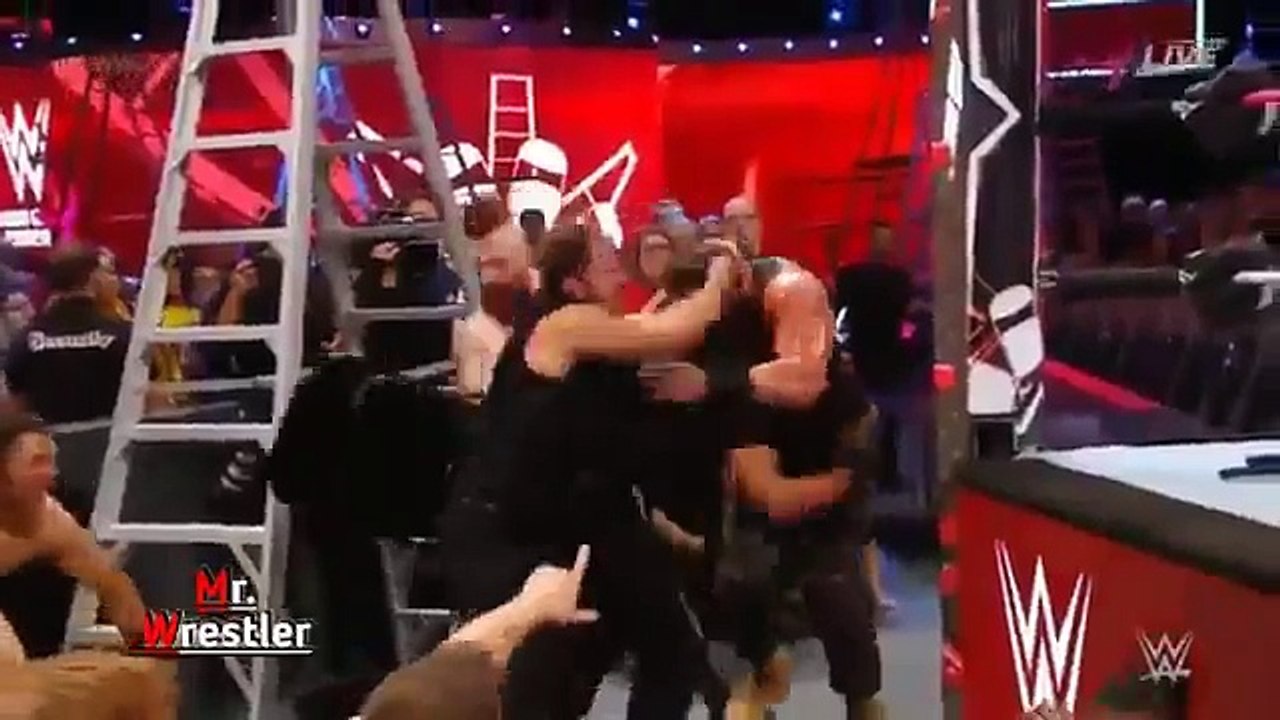 WWE TLC 2017- The Shield Vs. Braun Strowman, Kane, Sheamus, Cisaro and Miz - Highlights HD