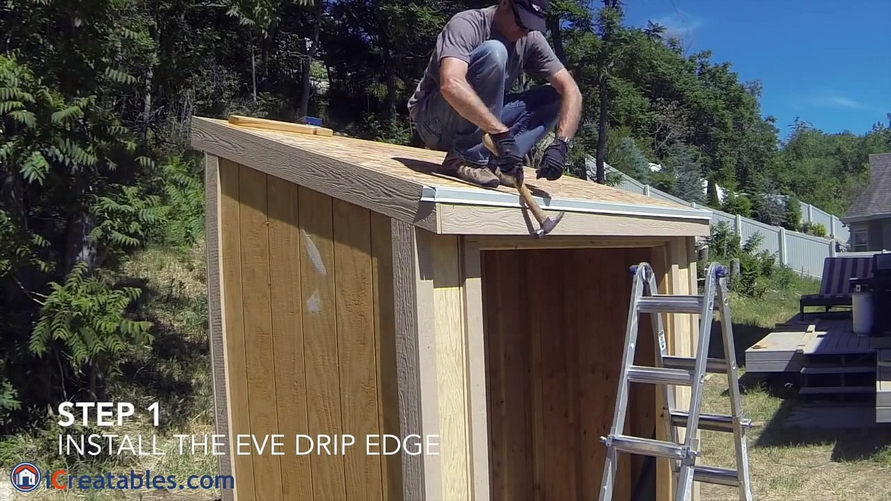 How to install a roof on a lean to shed