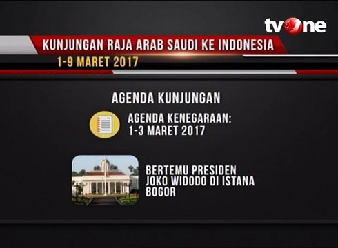 Agenda Kunjungan Raja Salman di Indonesia