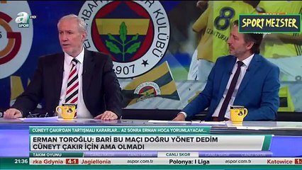 Erman Toroğlundan Cüneyt Çakıra büyük tepki: Hasan Aliye Penaltı mı koçum dese
