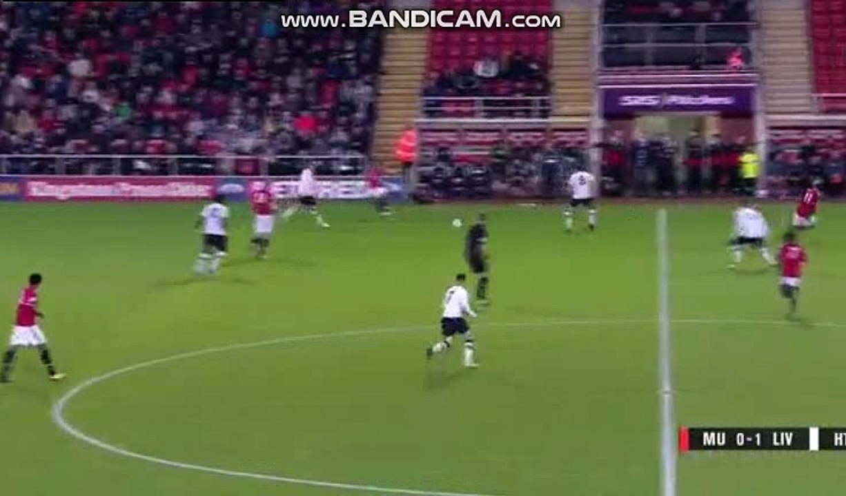 Ovie Ejaria Goal - Man United u23s 0-1 Liverpool u23s