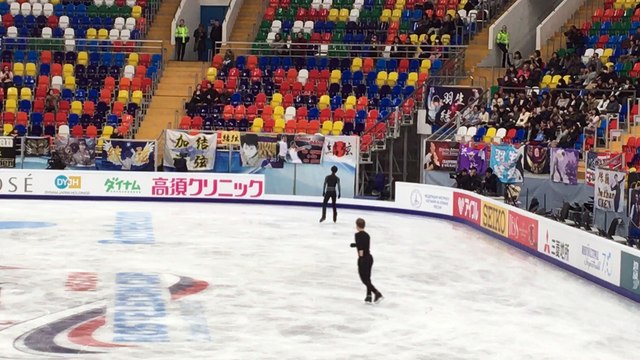 Yuzuru Hanyu 羽生結弦 SP Practice Rostelecom 20.10.2017- Part 1 of 2
