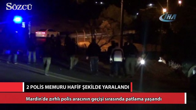 Mardin'de zırhlı aracın geçişi sırasında patlama