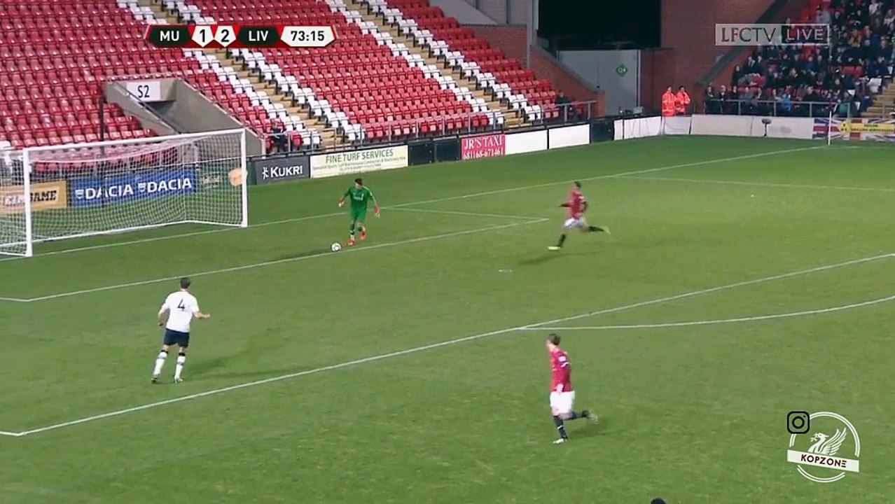 Harry Wilson Goal Man United u23s 13 Liverpool u23s video Dailymotion