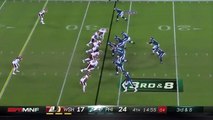 Carson Wentz escapes sack and picks up the first down vs Redskins