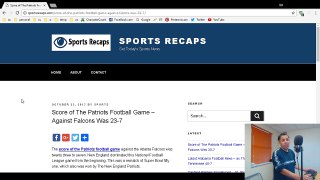 Score of The Patriots Football Game - Against Falcons Was 23-7