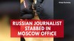 Russian journalist Tatyana Felgengauer stabbed in neck at Moscow office