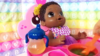 Baby Alive Face Paint Fairy Doll Name, First Feeding & Changing! Fun With Baby Alive Twins Colab