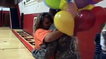 Soldier Surprises Daughter & Son at School