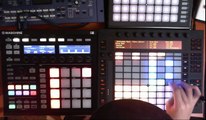 Ableton Push & Native Instruments Maschine - Techno Jam