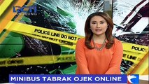 Minibus Tabrak 4 Motor Ojek Online di Tebet