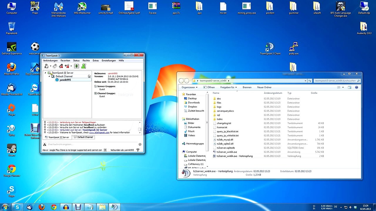 TS3: Wieder Server Admin werden Ohne Schlüssel Query Login[Deutsch|HD]