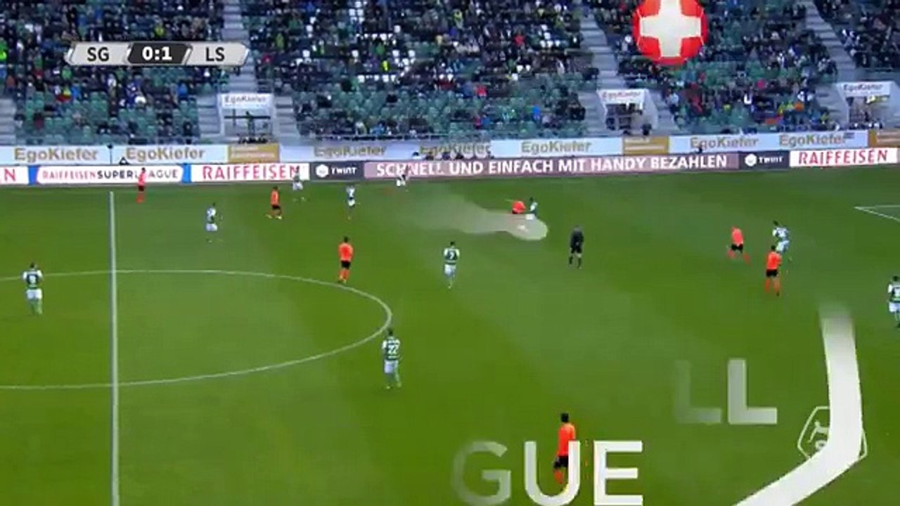 Sankt Gallen 0:2 Lausanne (Swiss Super League 22 October 2017)