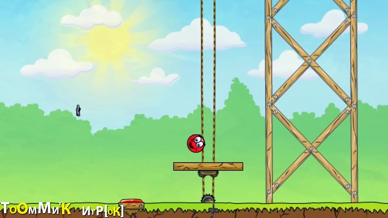 КРАСНЫЙ ШАРИК против ЧЕРНОГО ШАРА [3] Серия. Игра как МУЛЬТИК для детей малышей - игра RED BALL