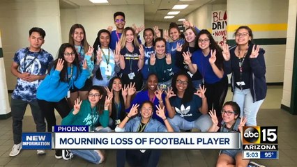 Community mourning loss of high school football player
