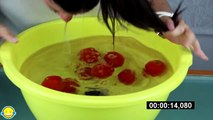 RETO DE LOS TOMATES AL AGUA!!! Pick up Tomatoes Challenge!! Reto acuatico