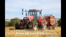 Case IH CVX 170 met Rivierre 8080 stro persen 2013 - Vandenbulcke uit Bellegem
