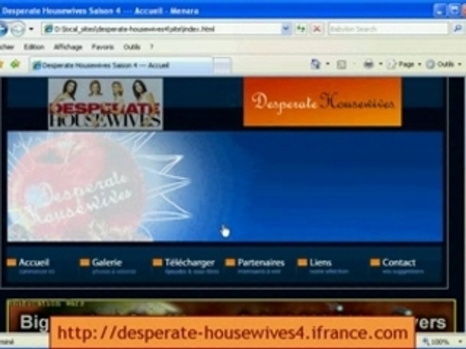 Episode 7 de desperate housewives 4 format DivX VOSTFR