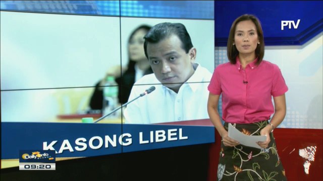 Sen. Trillanes, sinampahan ng kasong libel