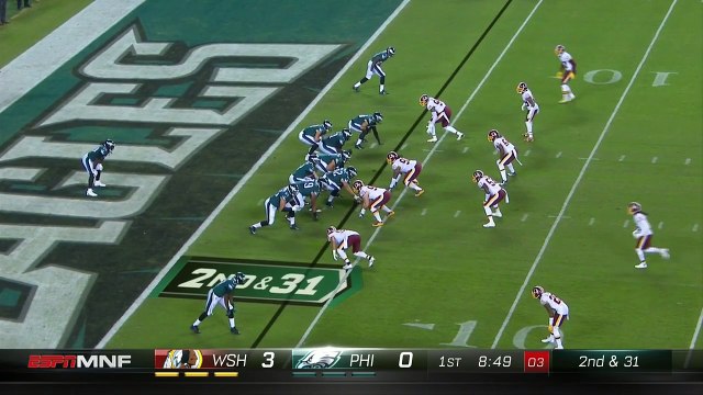 Carson Wentz fakes out cameraman, then throws interception to Quinton Dunbar