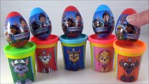 LEARN COLORS with Paw Patrol! NEW Paw Patrol Toy Surprise Eggs! Nick Jr Play doh Surprise Cans