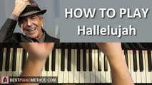 HOW TO PLAY - Leonard Cohen - Hallelujah (Piano Tutorial Lesson)