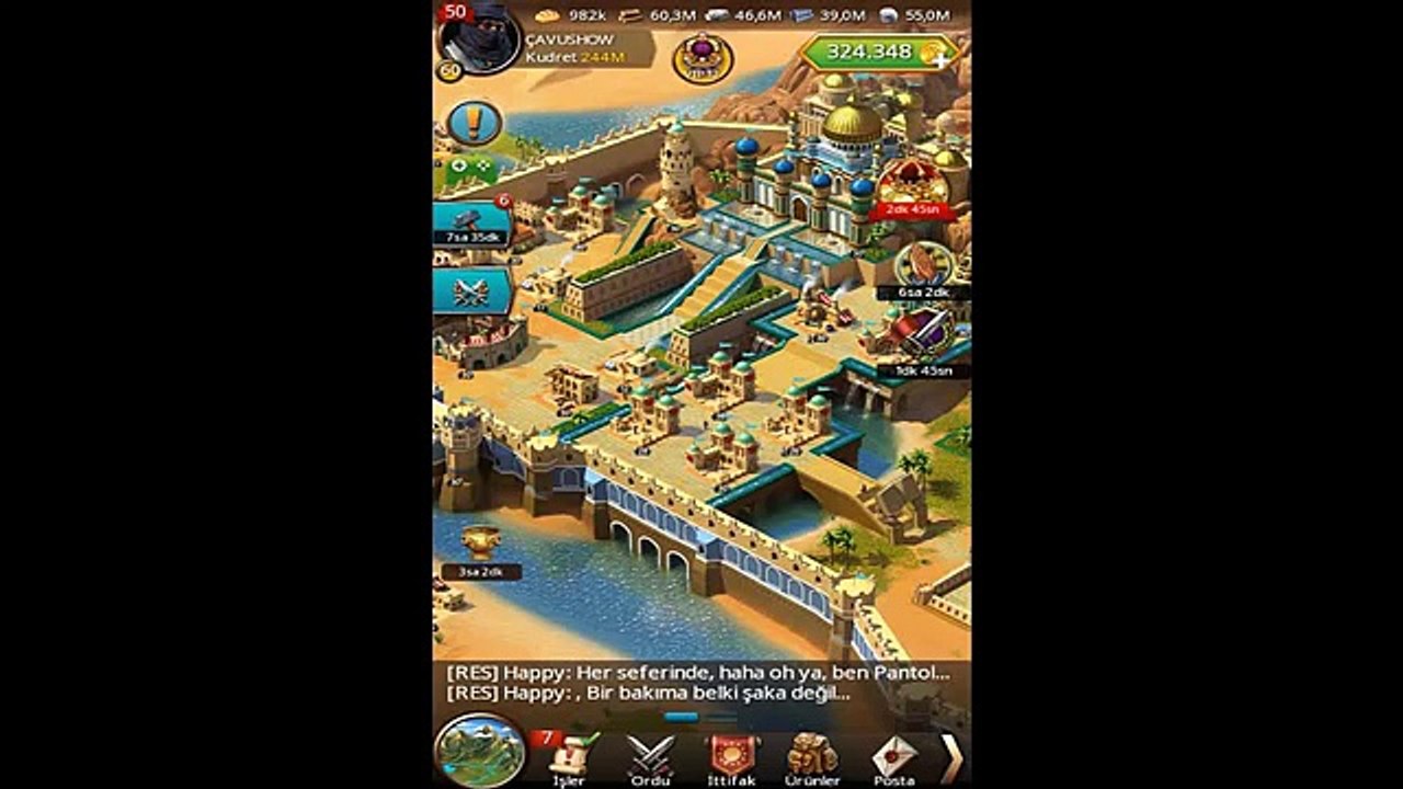 March Of Empires Hızlı Kaynak Biriktirmek