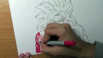 How To Draw Goku Super Saiyan 4 - Step By Step Tutorial