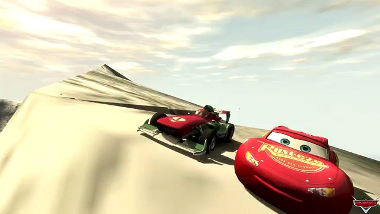 Lightning McQueen & Francesco Bernoulli OKUTAMA GP beta v0.1 Crash test by onegamesplus