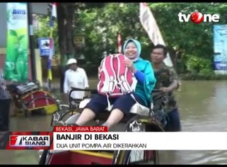 Perumahan di Kawasan Bekasi Masih Terendam Banjir 60 Cm