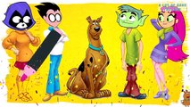 Teen Titans Go! Transforms into Scooby Doo Charers | Fun Coloring Videos For Kids