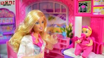 A BEBÊ DA BARBIE FICOU DOENTE E FOI AO MÉDICO NOVELINHA DOS FILHOS DA BARBIE NOVOS EPISÓDIOS