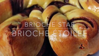 Brioche au chocolat بريوش الوردة بالشكلاطة Brioche star
