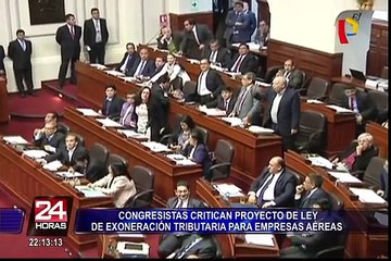 Reacciones tras aprobación de proyecto de exoneración tributaria para empresas aéreas