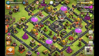 Clash of Clans - Strategi 3 star Internet base - Anti 2* Box TH9 [Penjelasan detail dan Replay]