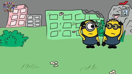 Minions in the zombie apocalypse (funny animation)