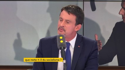 "Ma voix porte. Un peu d'immodestie est nécessaire" déclare Manuel Valls, qui rajoute :  "en fin d'émission" #8h30Politique