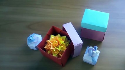 Как БЫСТРО Сделать Нужного Размера Коробку с Крышкой. Оригами Коробка Для Подарка