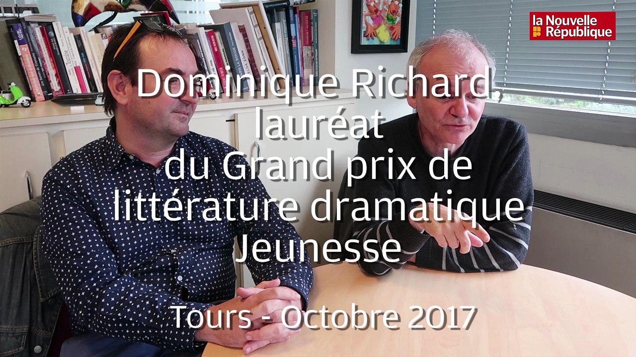 VIDEO. Dominique Richard, lauréat du Grand prix littérature dramatique jeunesse 2017