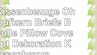 Cdet Kissenbezüge Ohne Kopfkern Briefe Baumwolle Pillow Cover Haupt Dekoration Kissenbezug